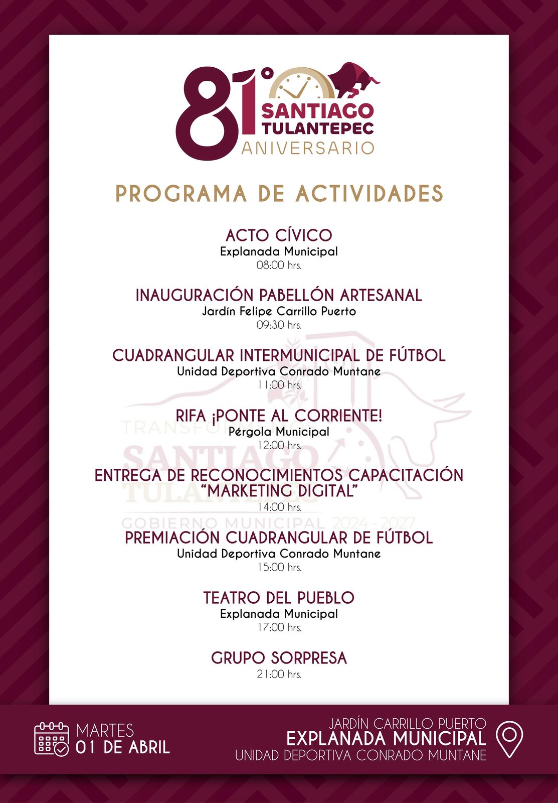 Cartel 81 aniversario